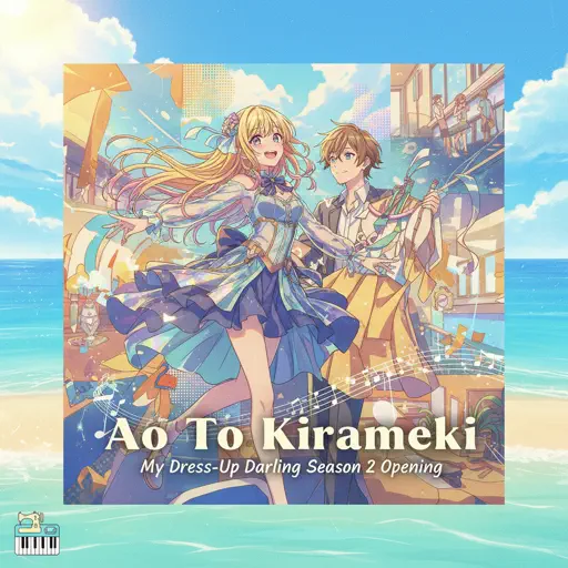 Roblox Piano Sheets - Ao To Kirameki - アオとキラメキ by My Dress-Up Darling Season 2 Opening