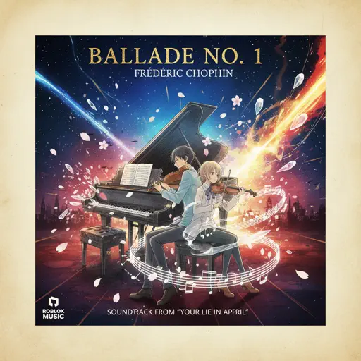Roblox Piano Sheets - Ballade No. 1 by Frédéric Chopin