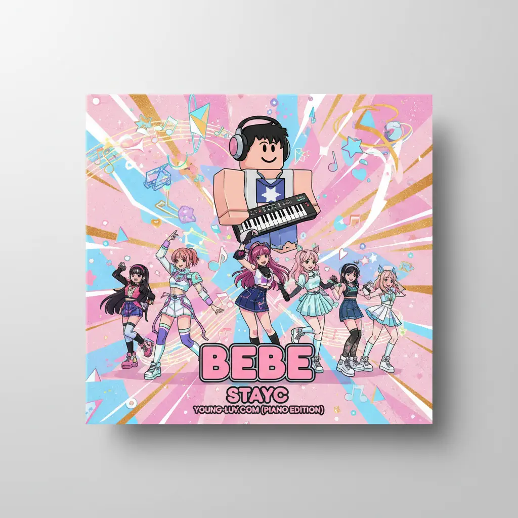 Roblox Piano Sheets - Bebe by Stayc