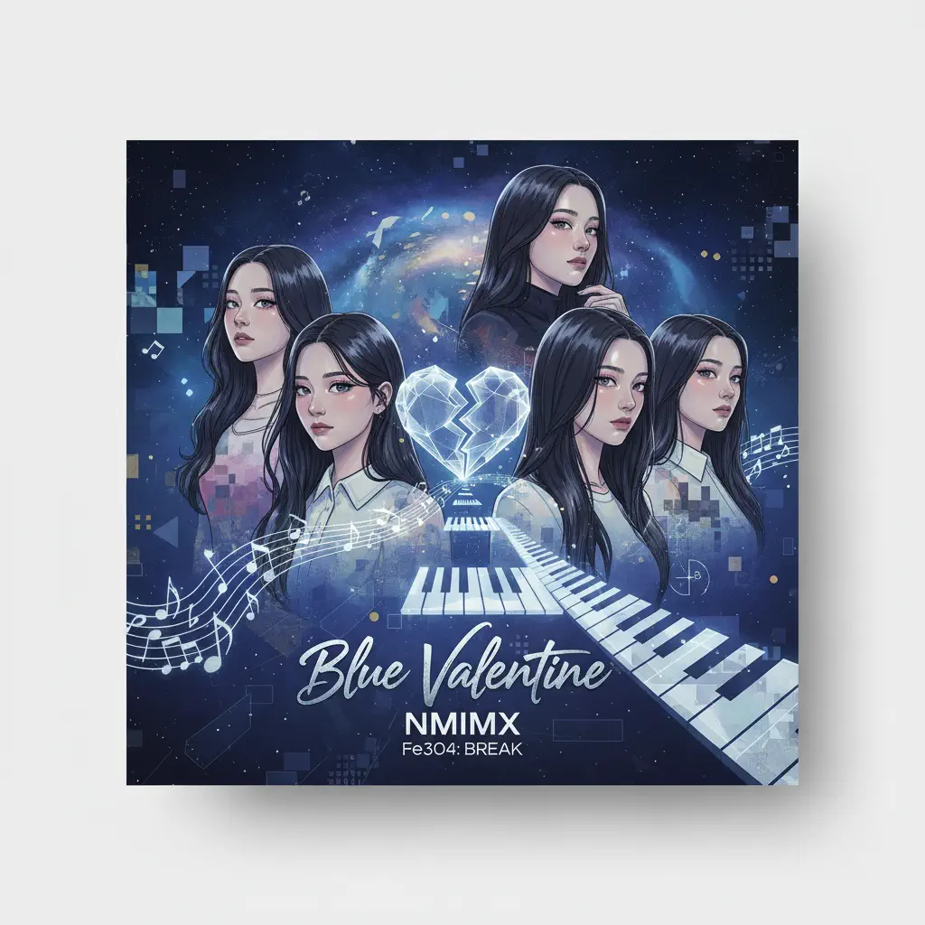 Roblox Piano Sheets - Blue Valentine by NMIXX