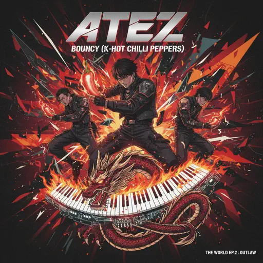 Roblox Piano Sheets - BOUNCY (K-HOT CHILLI PEPPERS) by ATEEZ