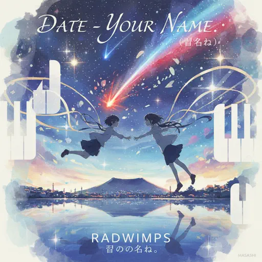 Roblox Piano Sheets - Date - Your Name (君の名は) by RADWIMPS