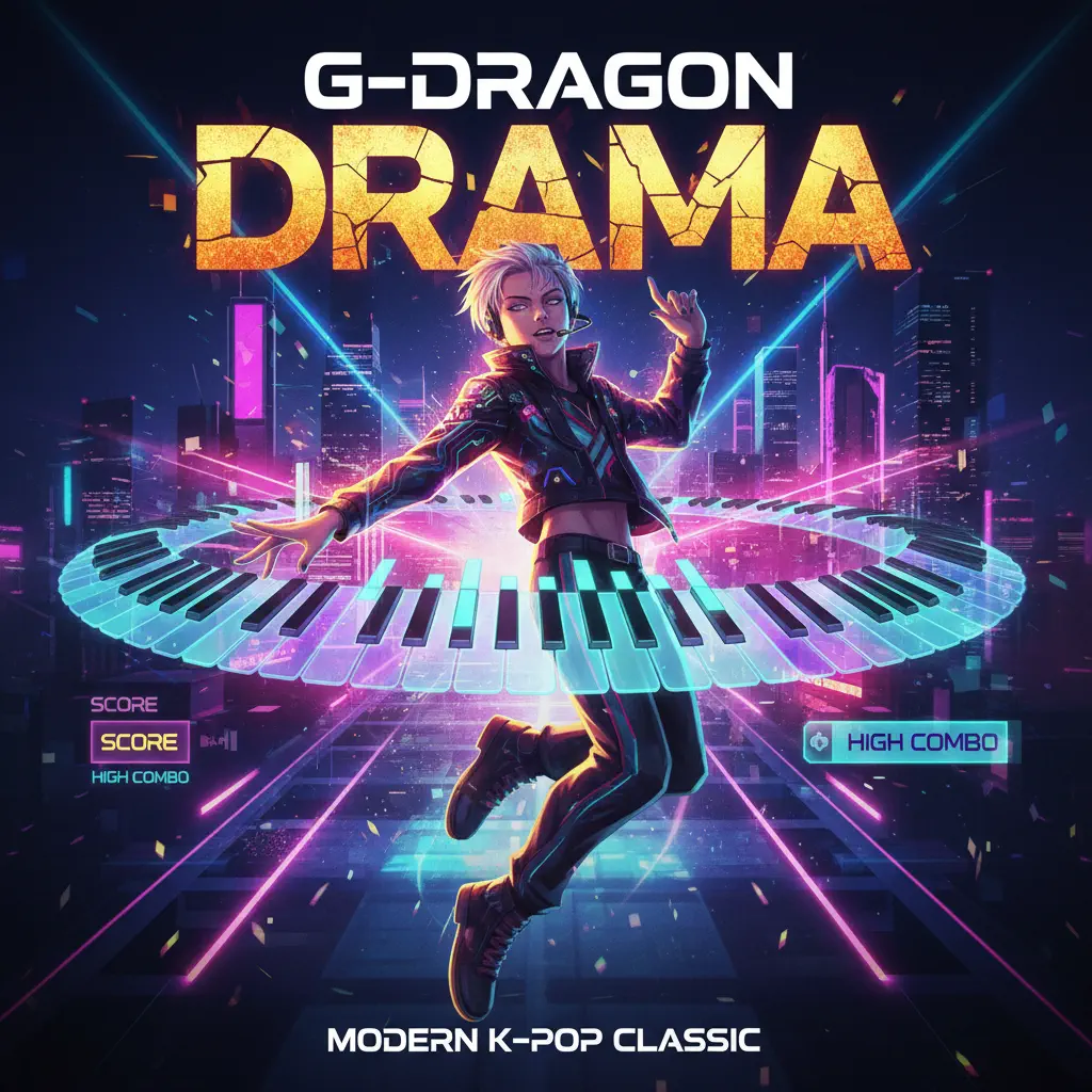 Roblox Piano Sheets - DRAMA by G-DRAGON