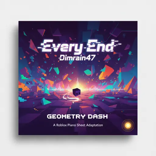 Roblox Piano Sheets - Every End - Geometry Dash by Dimrain47