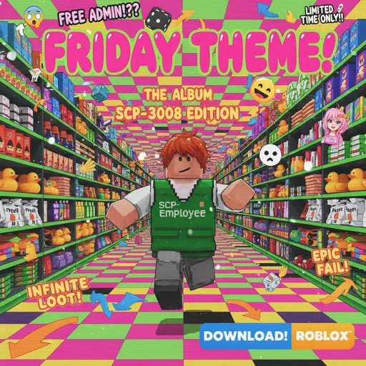 Roblox Piano Sheets - Friday Theme (Roblox 3008 OST) by Uglyburger0