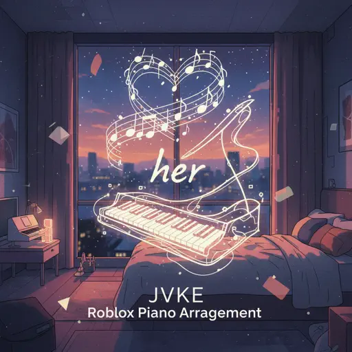 Roblox Piano Sheets - her by JVKE