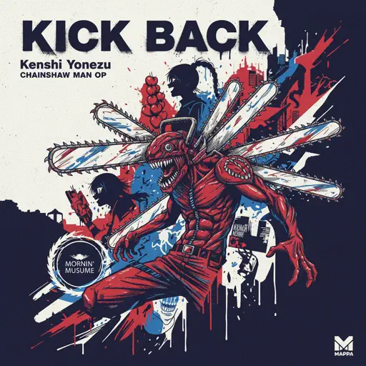 Roblox Piano Sheets - KICK BACK - Chainsaw Man OP by Kenshi Yonezu