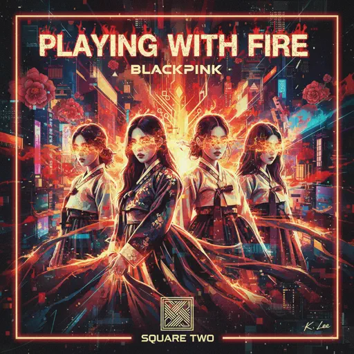 Roblox Piano Sheets - PLAYING WITH FIRE by BLACKPINK