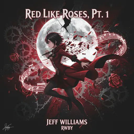 Roblox Piano Sheets - Red Like Roses, Pt. 1 - RWBY by Jeff Williams