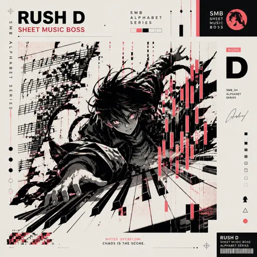 Roblox Piano Sheets - Rush D by Sheet Music Boss