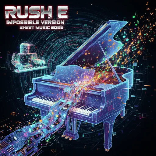 Roblox Piano Sheets - Rush E (Impossible Version) by Sheet Music Boss